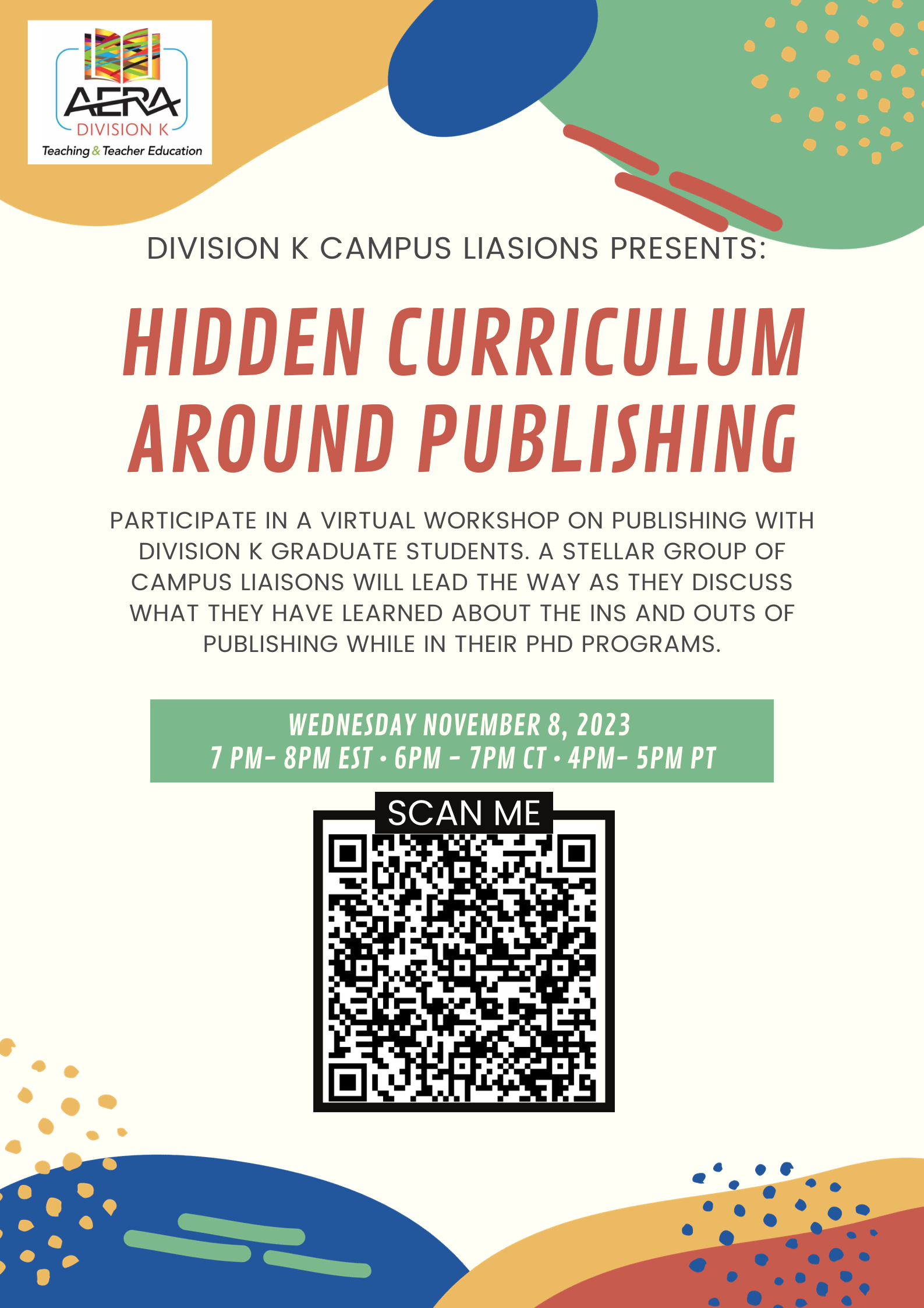 Hidden Curriculum Publishing Virtual Flyer